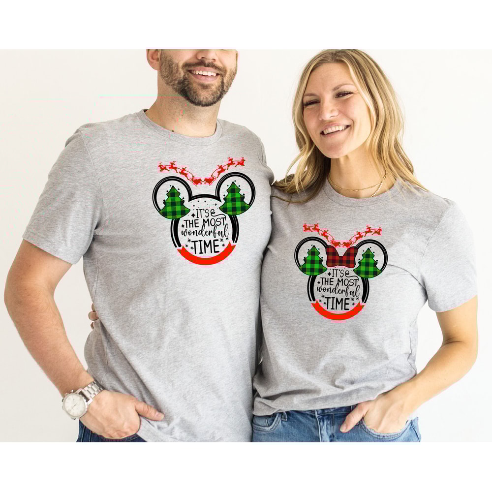 Custom Disneyland Shirts Family, Christmas Disneyland Family Shirts, It's The Most Wonderful Time Shirt, Reindeer Christmas Trip Shir.jpg