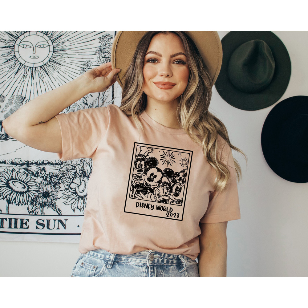 Disney World Shirt For Groups,Disney Shirt,Disney Shirt For Women,Women's Unisex Disney Shirt,Mickey Silhouette Shirt,Mickey And Friends Tee.jpg