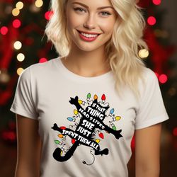 Griswold Cat Wrapped in Christmas Lights Christmas Shirt, Funny Christmas Vacation T Shirt ,Holiday T-Shirt ,Christmas C