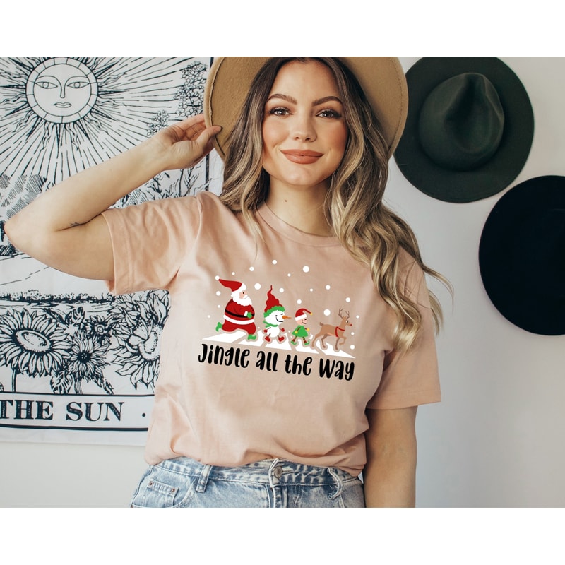 Jingle All The Way Shirt, Christmas Squad Tee, Jingle Shirt, Holiday Gift Shirt, Christmas Party Tee, Festive Christmas Squad Shirt.jpg