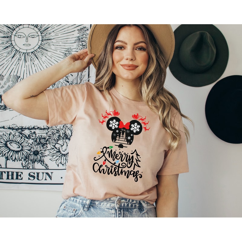 Merry Christmas Disney Shirt, Merry Christmas 2023 Disney Tee, Minnie Christmas Tee, 2023 Disney Christmas Shirt.jpg