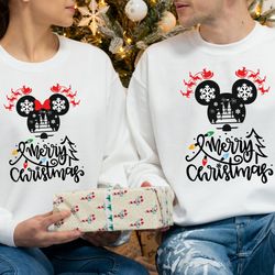 Merry Christmas Disney Sweatshirts, Merry Christmas 2023 Disney Tee, Minnie Christmas Tee, 2023 Disney Christmas Sweatsh