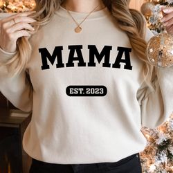 Personalize Mom Gift Sweatshirt, Mother's Day Gift, Mama Sweatshirt, Mom Shirt, Mom Life Shirt, Mom Hoodie, Mama Crewnec