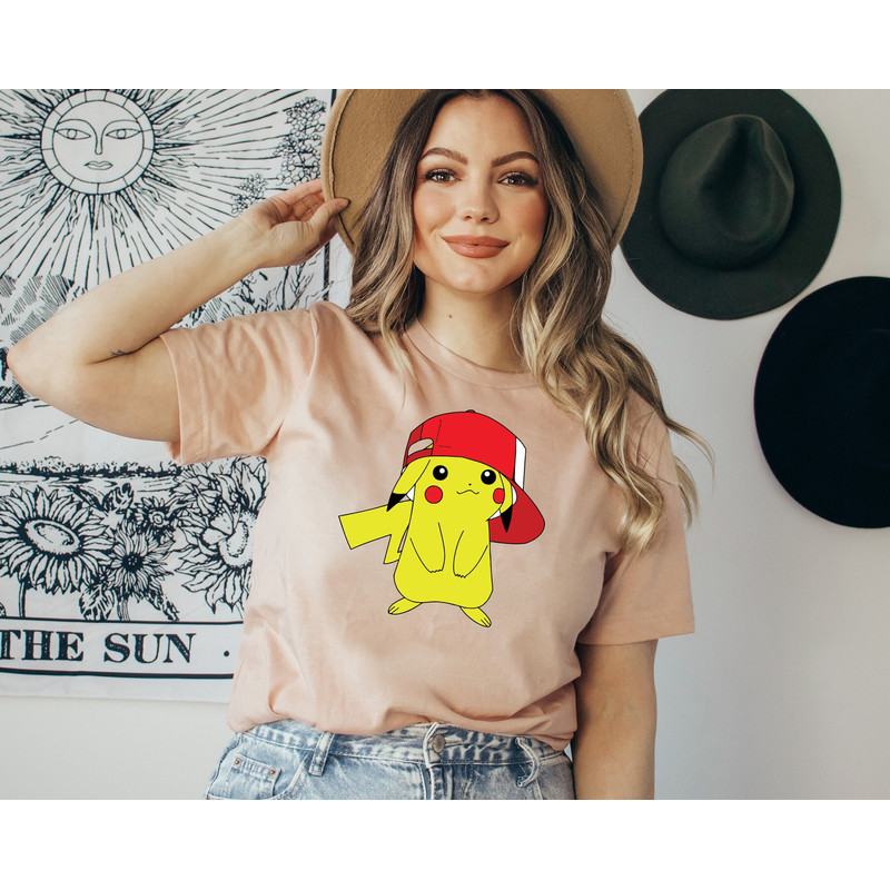 Pikachu Shirt Pokemon Shirt Anime Shirt Anime Clothing Gift For Her Cute Gift For Kids Pika Pika T-Shirt Adorable Pikachu.jpg