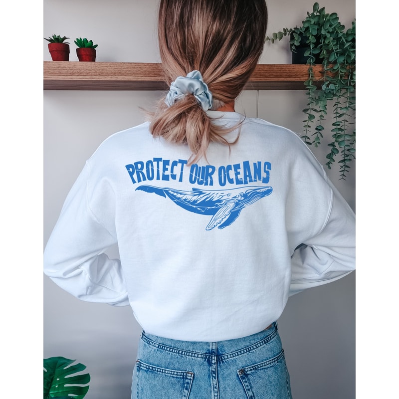 Protect Our Oceans Hoodie, Women's Aesthetic Sweatshirt, Coconut Girl Sweatshirt, Summer Sweatshirt, Surf Sweatshirt, Best Friend Gifts.jpg
