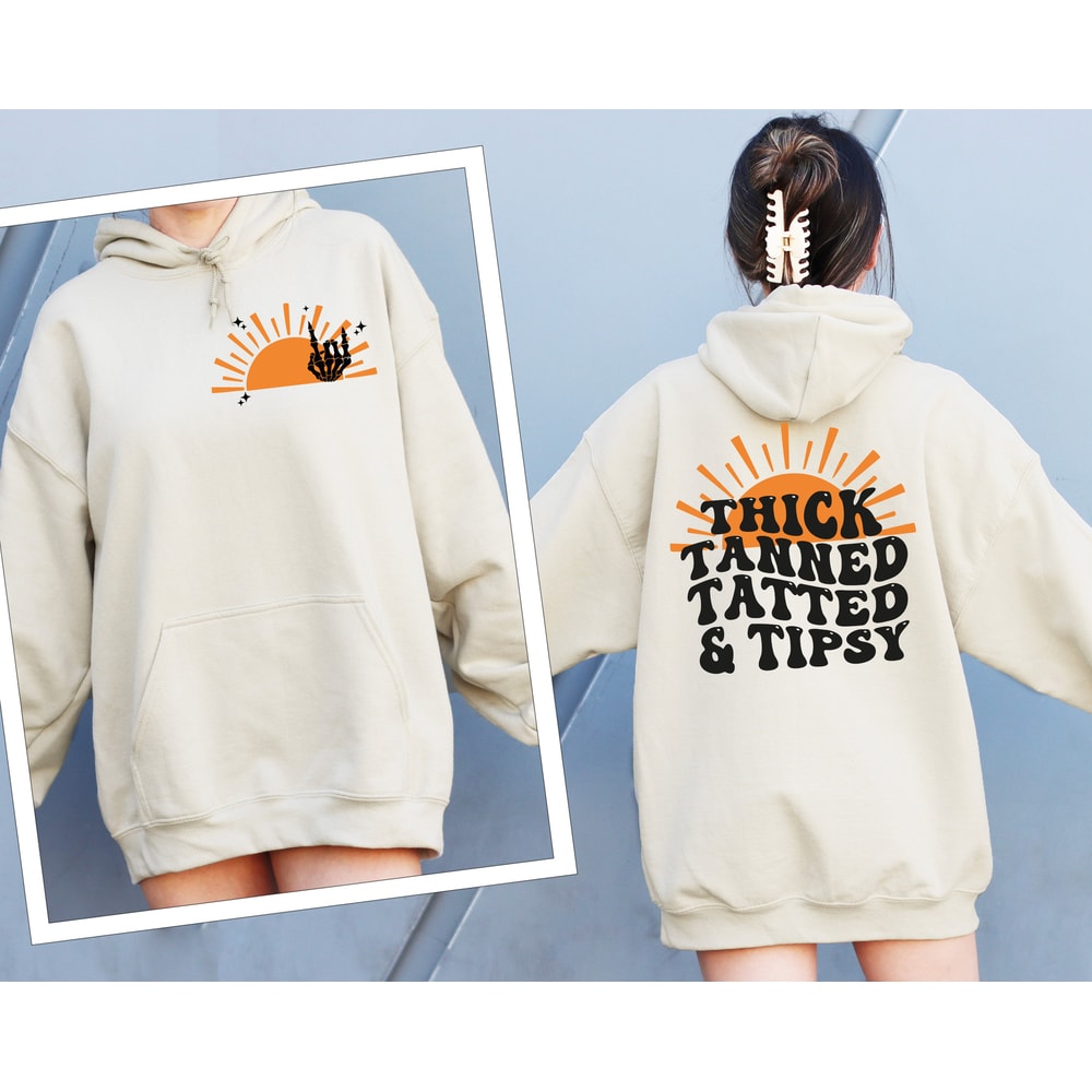 Retro Thick Tanned Tatted and Tanned Sweatshirt, Comfort Color Oversized Tshirt, Beach Shirt, Lounge Comfort Hoodie, Lake Shirt.jpg