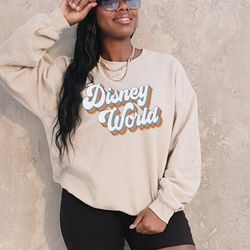 vintage retro disney world sweatshirt, retro walt disney world, mickey and friend hoodie, disneyland sweatshirt, disney