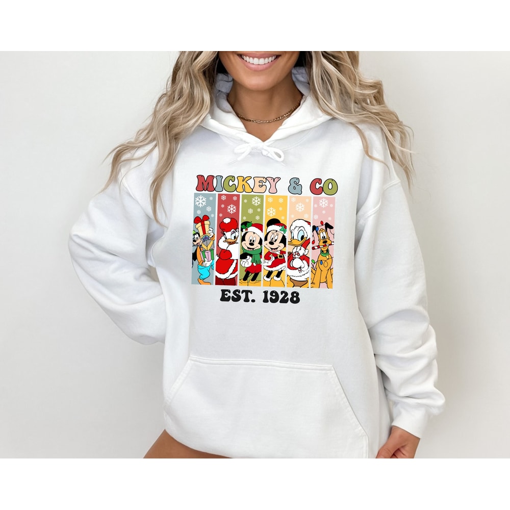 Vintage Walt Disney World Christmas Sweatshirt, Mickey and Friends Christmas Sweatshirt, Disney Family Christmas Sweatshirt 2.jpg