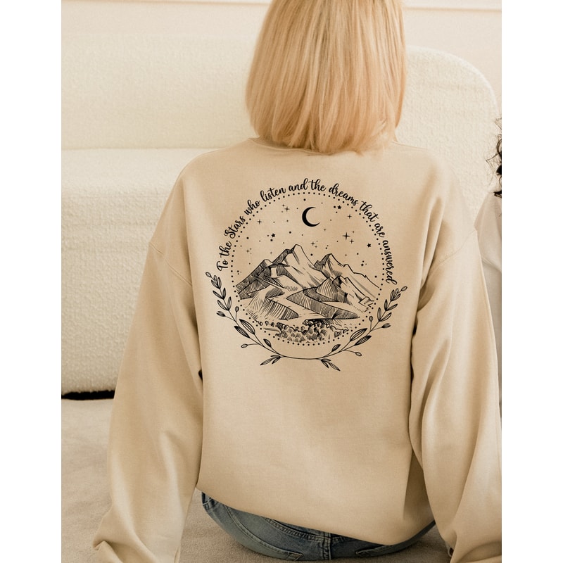 Women's Aesthetic Sweatshirt, Velaris Shirt, Trendy Words On Back Hoodie, Night Court Shirt, Bookish Best Friend Gift, Book Lover Gift.jpg