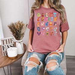 abc shirt, alphabet shirt for teachers, teacher tshirt, kids school shirt, animals alphabet shirt, kindergarten teacher