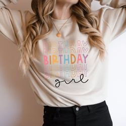 birthday girl shirt, girls birthday party gift, party girl tee, birthday shirt, kids birthday party shirt, birthday girl