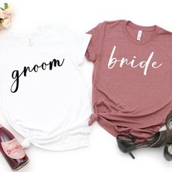 bride and groom shirt, matching wedding shirt, bride groom shirt set, just married tshirt, honeymoon t-shirt, mr. mrs. s