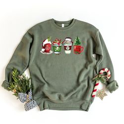 christmas coffee shirt, gift ideas for coffee lover, family christmas vacation coffee tee, holiday matching tshirt, iced