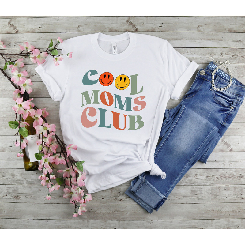 Colorful Cool Moms Club Shirt for Mother, Mom Sweatshirt, Mother Days Gift, Birthday Gift for Mom, Cool Moms Shirt, Mom life Hoodie for her.jpg