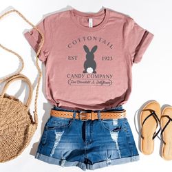 cottontail candy company easter shirt, cute easter shirt for woman, carrot shirt, easter family shirt, easter day, easte