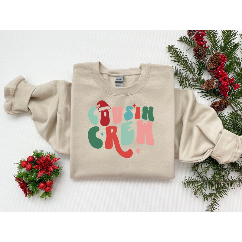 Cousin Crew Shirt, Matching Cousin Crew Party Tee, Christmas Cousin Sweatshirt, Gift for Cousins, Christmas Gift, Cousin Xmas Night Sweater.jpg