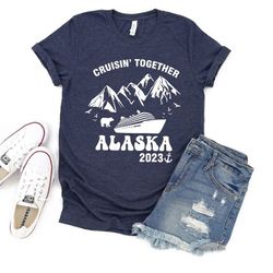 cruisin' together 2023 family matching shirt, cruise vacation shirt, alaska shirt, cruise shirt, alaska travel shirt, cu