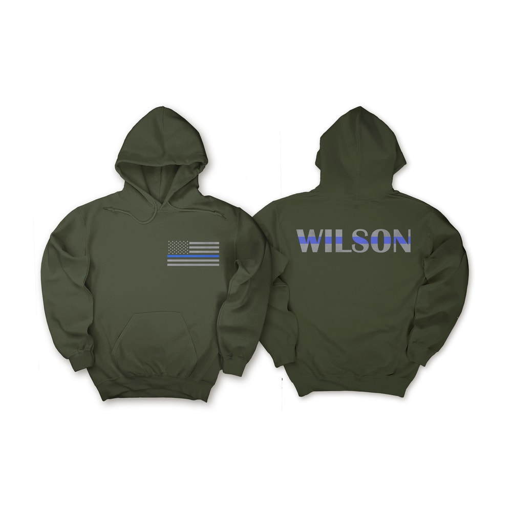 Custom Blue Line American Flag Shirt, Police Officer Gift, Custom Police Gift, Thin Blue Line Shirt, Law Enforcement Shirts, Gift for police.jpg