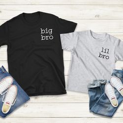 custom sibling shirt, big bro shirt, big brother shirt, big sister shirt, lil sis shirt, lil bro shirt, baby announcemen