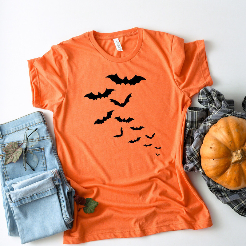 Fall Halloween Bats Shirt, Black Bats Sweatshirt, Spooky Bats, Bats Hoodie, Goblincore Shirt, Dark Cottagecore, Witchy Shirt, Halloween Bats.jpg