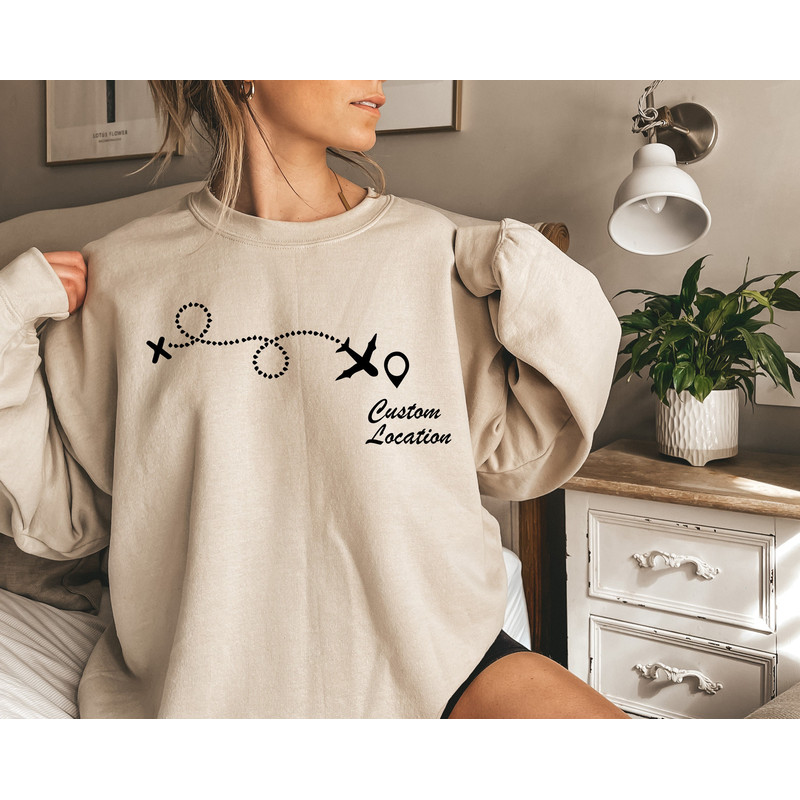 Family Travel Matching Shirt, Flight to Custom Destination Tee, Flight Buddies Shirt, Vacation Hoodie, Family Trip Custom Travel Sweatshirt.jpg