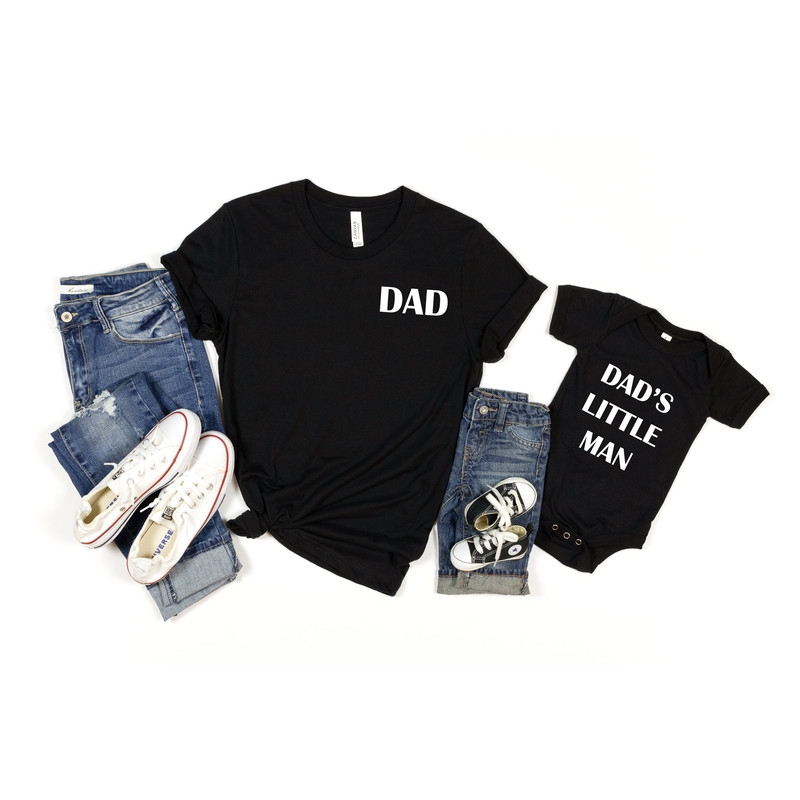 Father and Son Matching Shirt, Fathers Day Gifts from Son, Fathers Day Shirt Dad and Son, Dads Little Man Tshirt, Dad Sweatshirt, father son.jpg