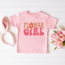 flower girl shirt, cute flower girl idea, wedding shirt, flower girl wedding party tee, junior bridal party, cute flower