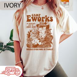 funny star wars wicket ewoks endor group retro shirt, galaxy's edge holiday shirt family birthday gift adult kids youth