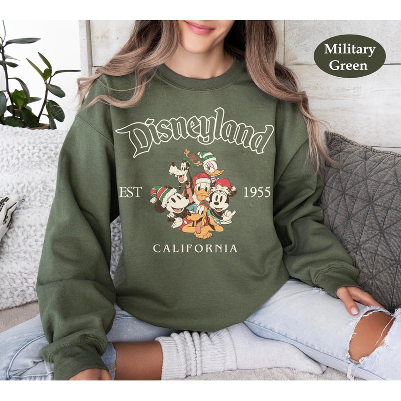 Mickey & Friends Disneyland Christmas Sweatshirt, Vintage Disney Christmas Party 2023 Shirt, Christmas Family Party, Disneyland Christmas.jpg