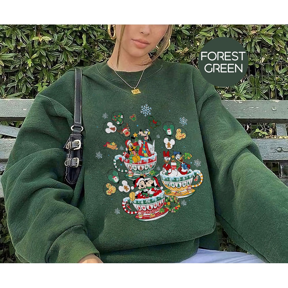Mickey's Very Merry Christmas Party 2023 Sweatshirt, Disney Family Christmas Sweatshirt, Mickey Mouse Tea Cup Shirt, Xmas Party Sweatshirt.jpg