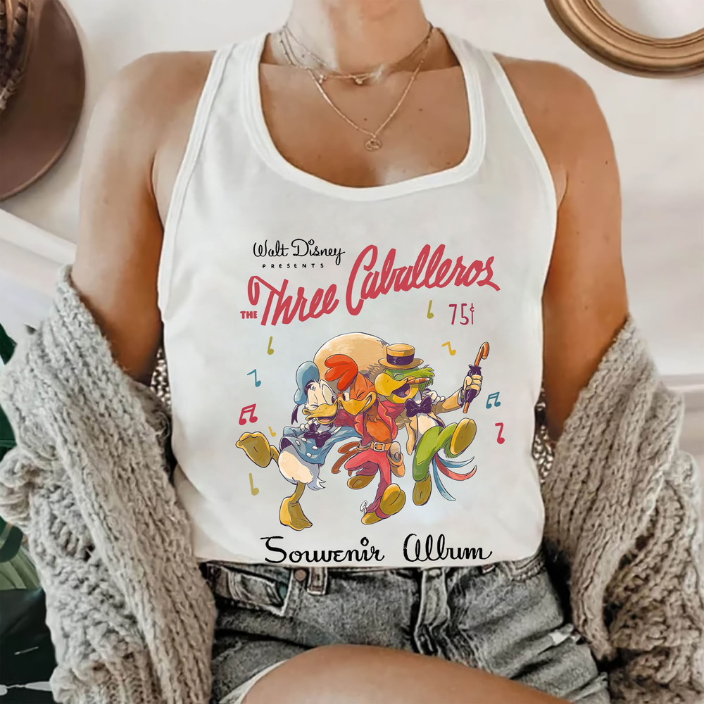 Retro Disney The Tree Caballeros Tank Top, Donald Duck Shirt, Three Caballeros Shirt, Disneyworld Shirt, Woman Tank Top, Summer Tank.jpg