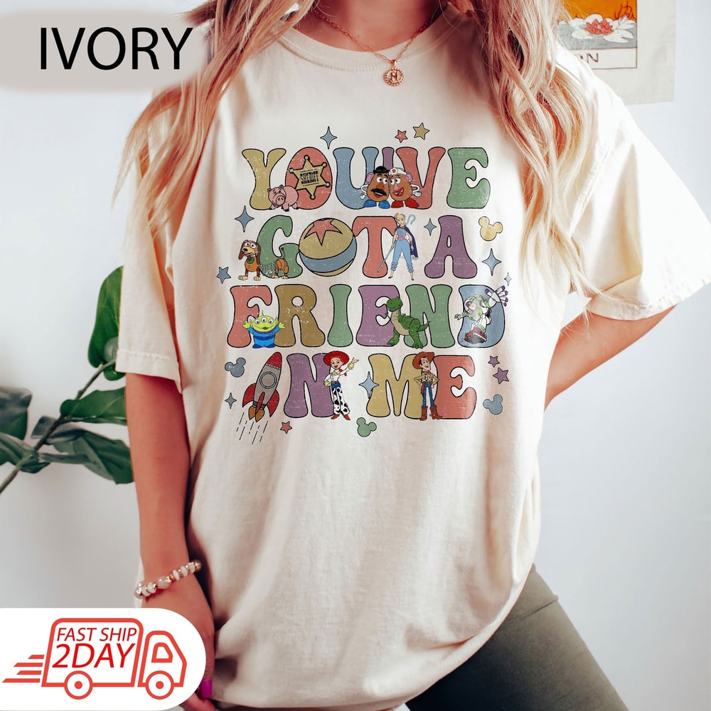 Retro Disney Toy Story You're Got A Friends In Me Shirt, Vintage Character Group Matching , Disney Family Vacation Shirt, Disney Family Tee.jpg