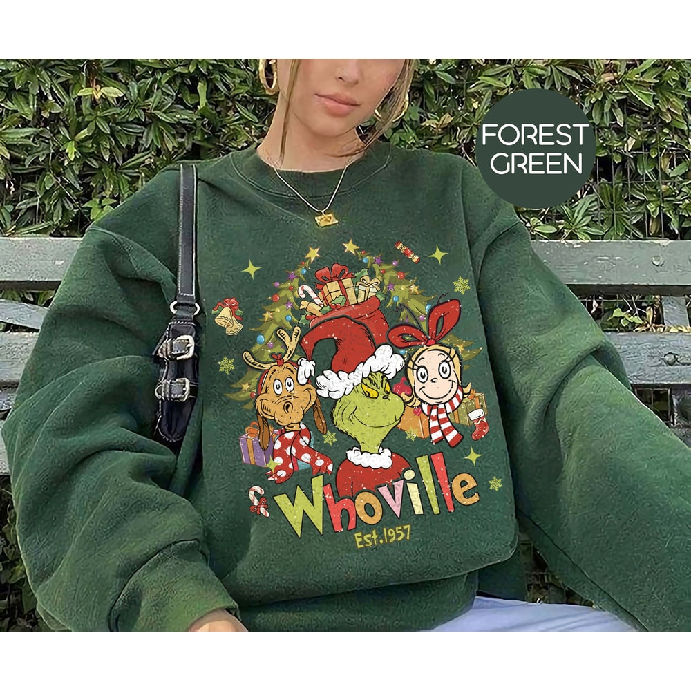 Retro Whoville Est 1957 Sweatsihrt, Merry Grinchmas Sweatshirt, Grinch Christmas Shirt, Whoville Sweatshirt, Christmas Sweatshirt.jpg
