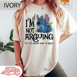 stitch i'm not arguing shirts, kids stitch shirts, stitch shirt, funny kids disney shirt, disney world shirts for kids,