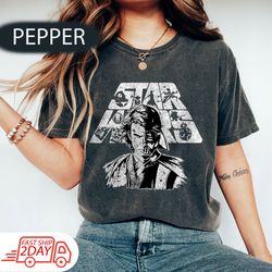 vintage disney star wars anakin skywalker & darth vader half face protrait comfort colors shirt, star war galaxy's edge,