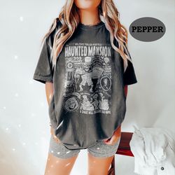 vintage disneyland haunted mansion comfort colors shirt, the haunted mansion shirt, foolish mortals shirt, halloween mic