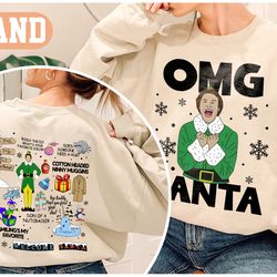 vintage elf christmas movie sweatshirt, xmas classic movie 90s shirt, elf christmas sweater, christmas elf shirt, christ