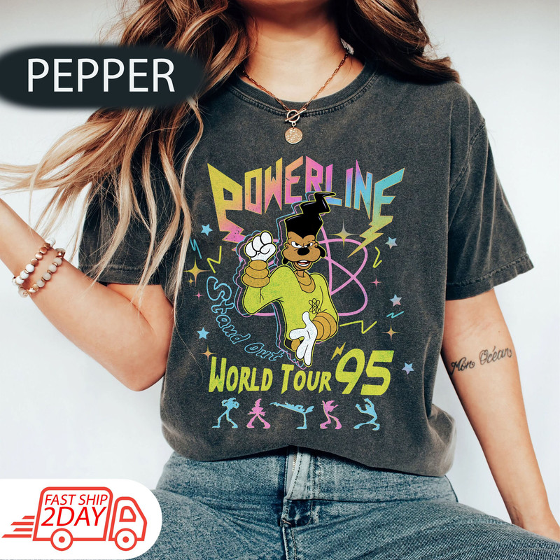 Vintage Goofy Movie Powrline Shirt, Powerline Stand Out Tour Goofy Movie Shirt, PowerLine Fanclub Tee, Goofy Powerline Max Goof.jpg