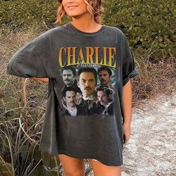 charlie swan vintage t-shirt, actor charlie swan shirt, bootleg retro 90's tee, team charlie shirt, movie shirt