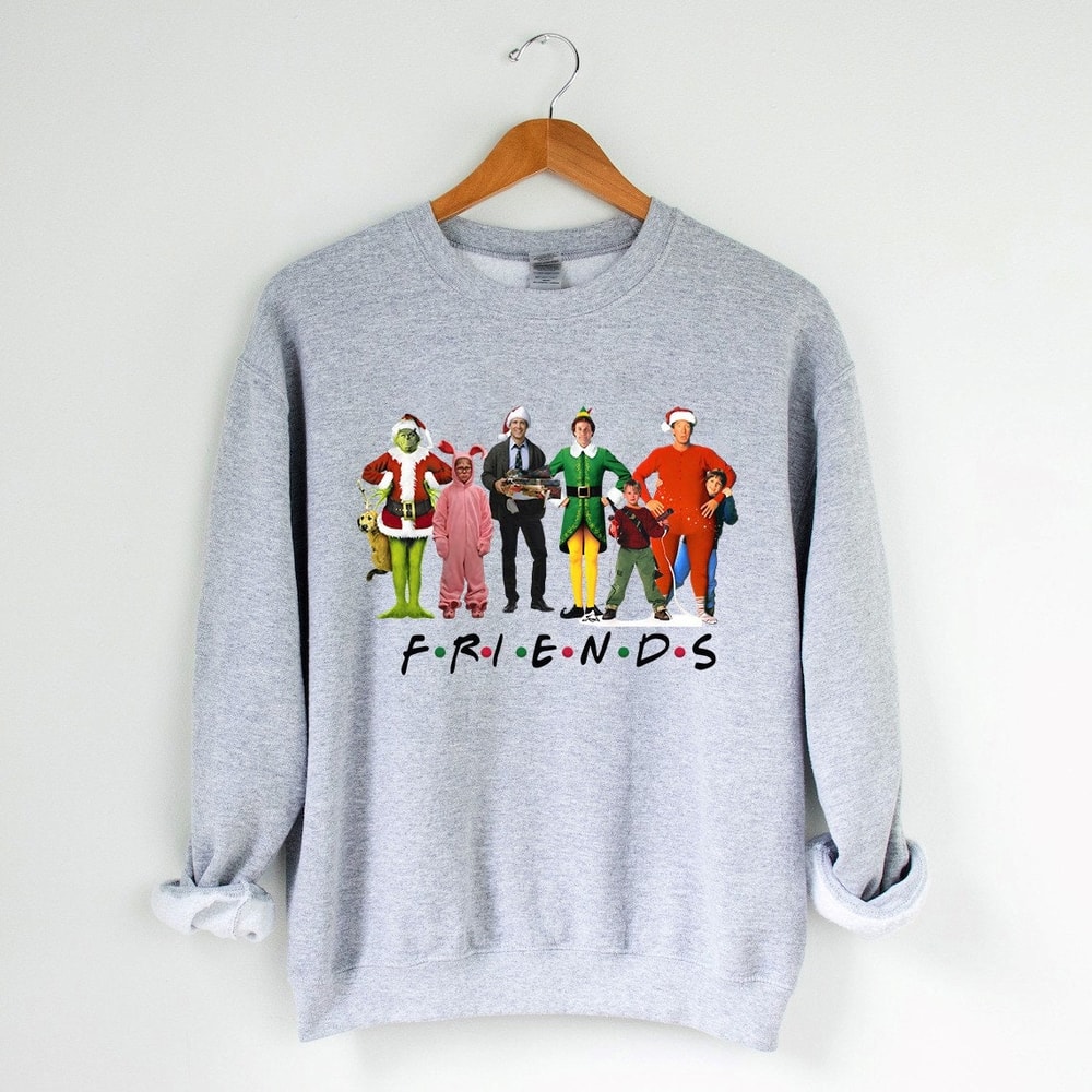 Christmas Moviess Sweatshirt, Christmas Friends Sweatshirt, Funny Christmas Shirt, Christmas Party Sweatshirt, Vintage Christmas Sweatshirt.jpg
