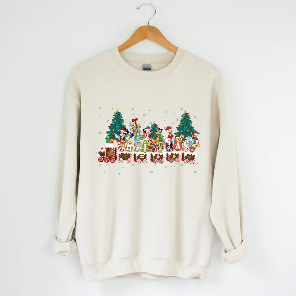 Disney Christmas Sweatshirt, Disneyworld Christmas Shirt, Mickey And Friends Christmas Sweatshirt, Disney Gingerbread Swweatshirt.jpg