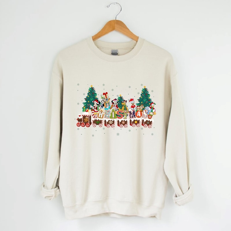 Disney Christmas Sweatshirt, Disneyworld Christmas Shirt, Mickey And Friends Christmas Sweatshirt, Disney Gingerbread Swweatshirt.jpg