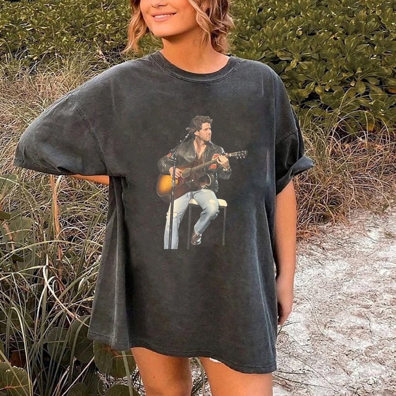 Funny Nick Jonas T-Shirt, Jonas Brothers Shirt, Vintage Jonas Brothers Shirt, Five Albums One Night Tour Shirt, Jonas Brothers Concert.jpg