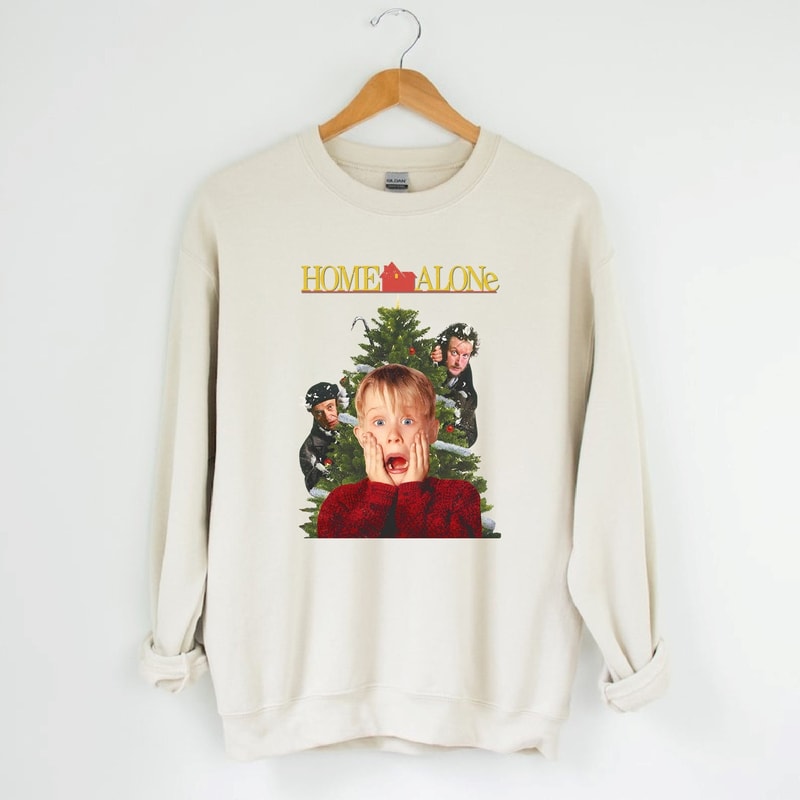 Home Alone Sweatshirt, Christmas Movie Sweatshirt, Kevin Mccallister Sweatshirt, Vintage Christmas Sweatshirt, 90s Christmas Movie Shirt.jpg