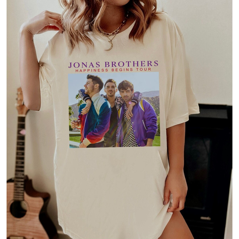 Jonas Brothers Vintage T-Shirt, Jonas Five Albums One Night Tour Shirt, Jonas Brothers 2023 Tour Shirt, Jonas Brothers Merch, Nick Joe Kevin.jpg