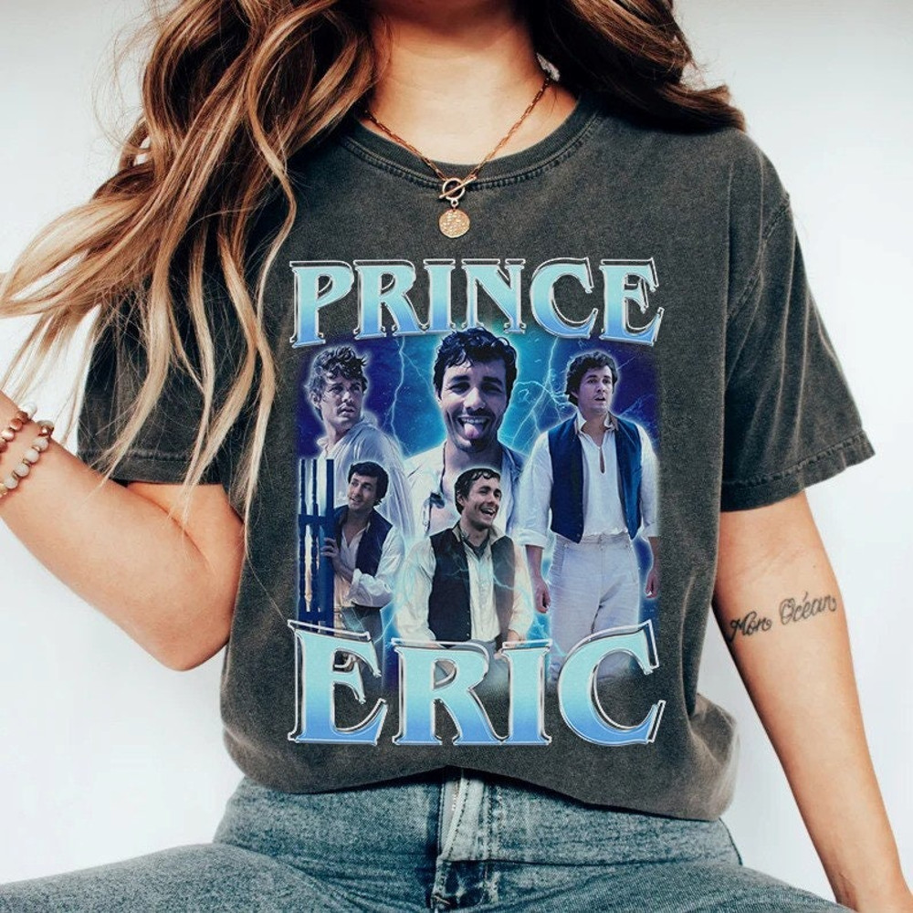 Prince Eric 90s Inspired Vintage T-Shirt, Actor Jonah Hauer King Shirt, Prince Eric Little Mermaid Shirt, Vintage Bootleg T-shirt.jpg