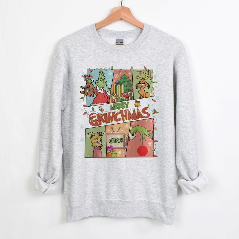 Vintage Merry Grinchmas Sweatshirt, The Grinch Chrismas Shirt, Xmas Holiday, Funny Christmas Movie, Grinch Family Sweatshirt, Grinchy Shirt.jpg