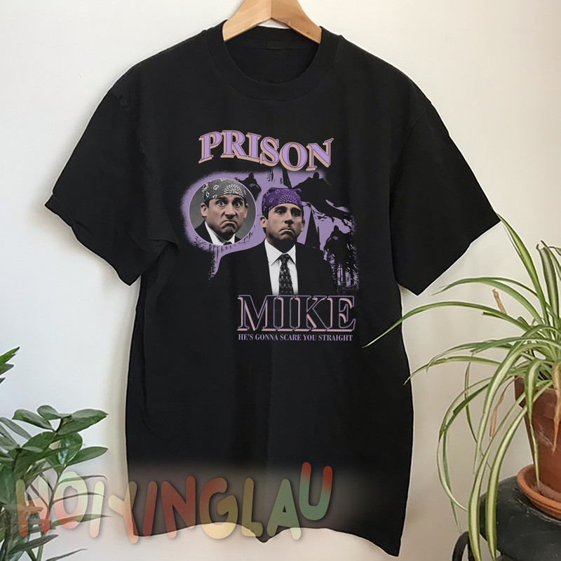 Prison Mike The Office Vintage Graphic T Shirt, Prison Mike Homage Shirt, The Office Bootleg Rap Shirt, Graphic Tees For Women Men.jpg