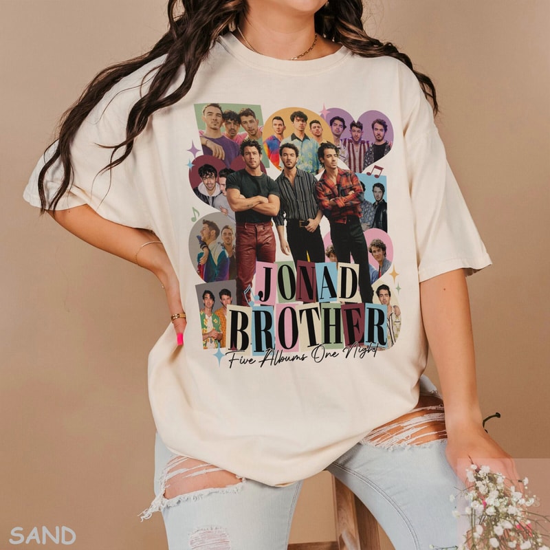 Five Albums One Night Tour Shirt, Jonas Brothers Concert shirt, Joe Jonas Homage Shirt, Jonas Brothers Shirt, Nick Joe Kevin Jonas Tour Tee.jpg