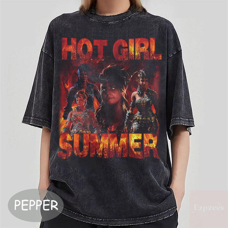 Hot Girl Summer Karlach Baldur's Gate Shirt, Baulders Baldur Comfort Colors Shirt, Baldurs Gate Bulders Karlach Merch.jpg